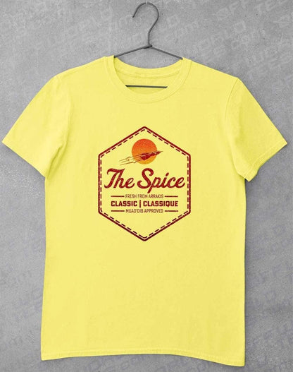 The Spice Retro Logo T-Shirt S / Cornsilk  - Off World Tees