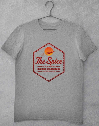 The Spice Retro Logo T-Shirt S / Heather Grey  - Off World Tees