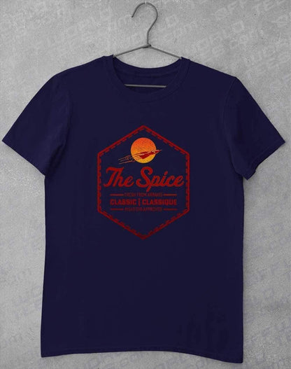 The Spice Retro Logo T-Shirt S / Navy  - Off World Tees