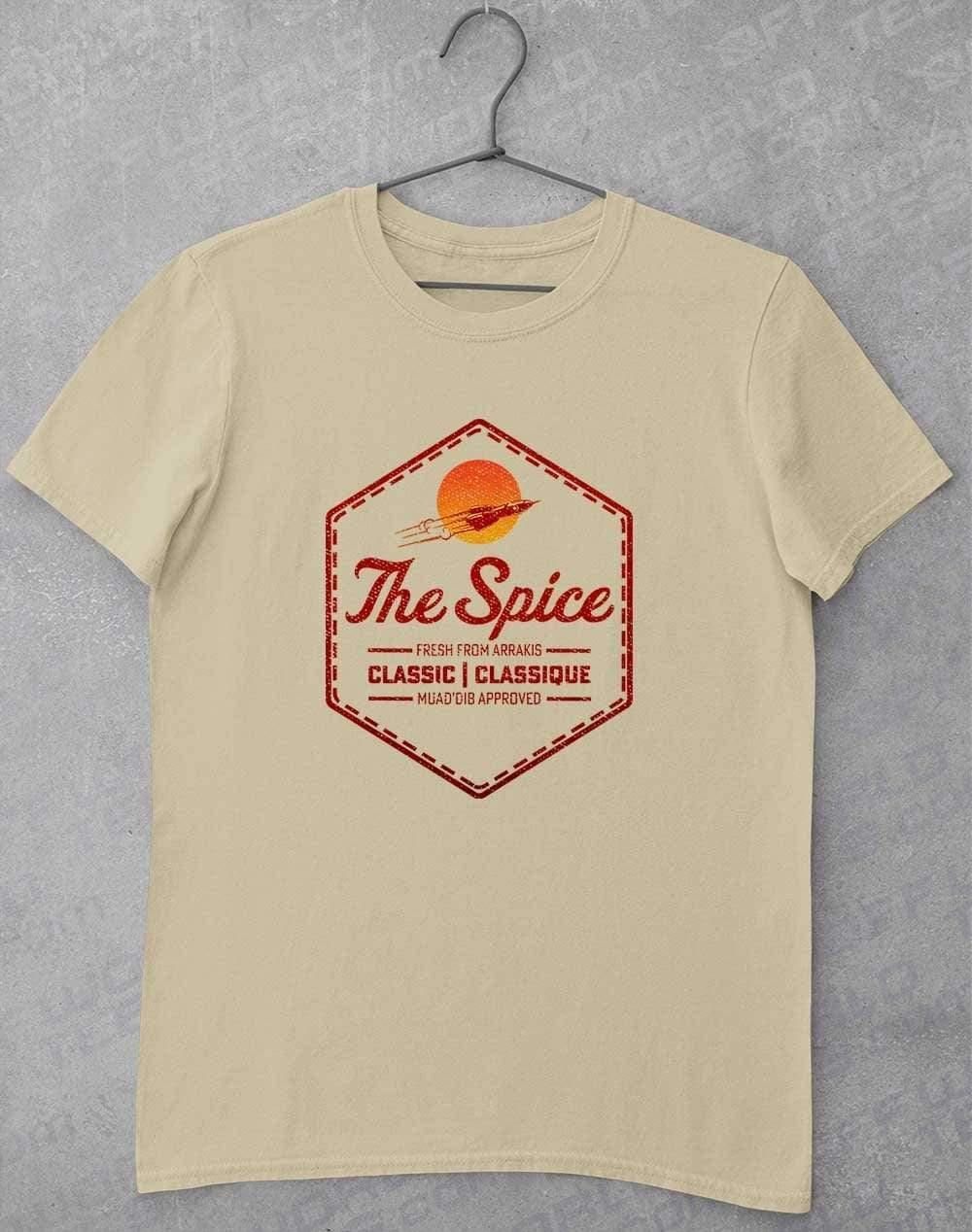 The Spice Retro Logo T-Shirt S / Sand  - Off World Tees