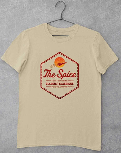 The Spice Retro Logo T-Shirt S / Sand  - Off World Tees