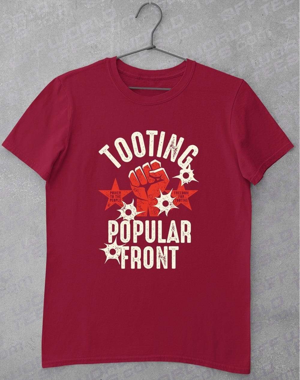 Tooting Popular Front T-Shirt S / Cardinal Red  - Off World Tees