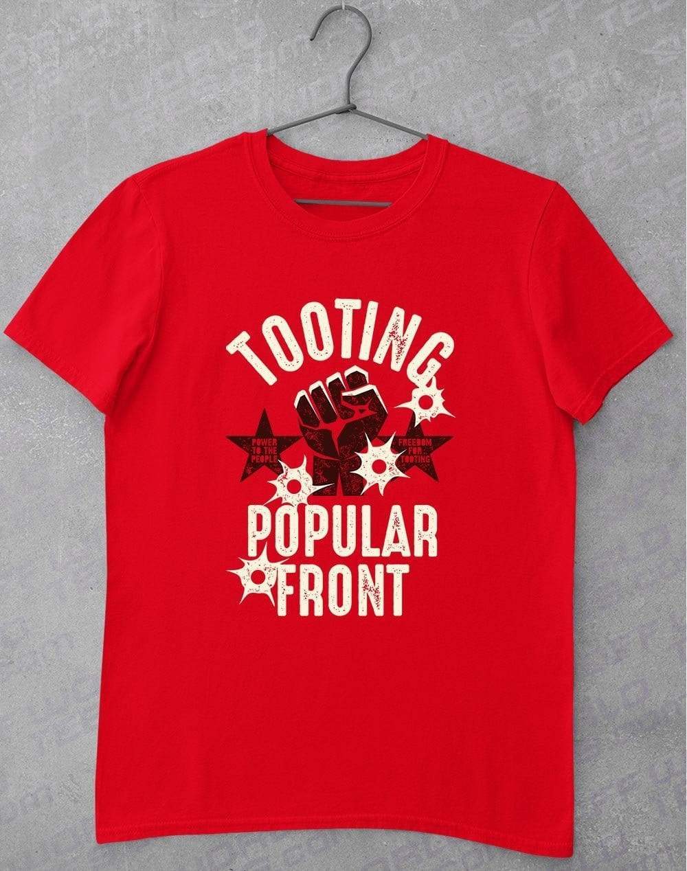 Tooting Popular Front T-Shirt S / Red  - Off World Tees