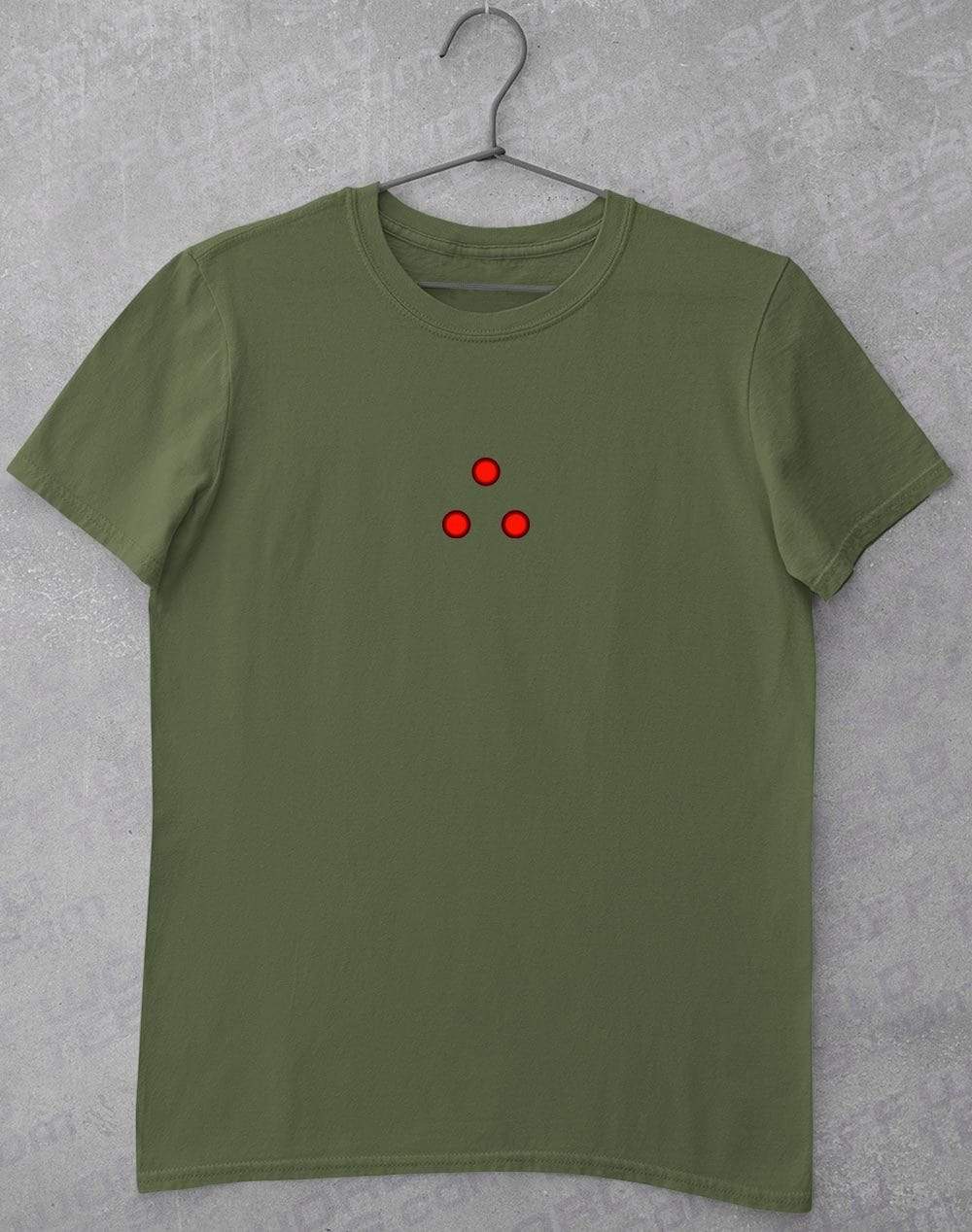 Tri Laser Sight T-Shirt S / Military Green  - Off World Tees