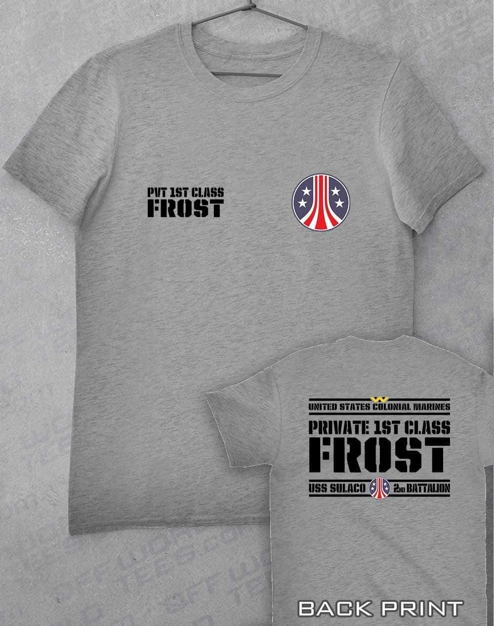 USCM Colonial Marines (CHOOSE YOUR MARINE) - Custom T-Shirt FROST - Heather Grey / S  - Off World Tees