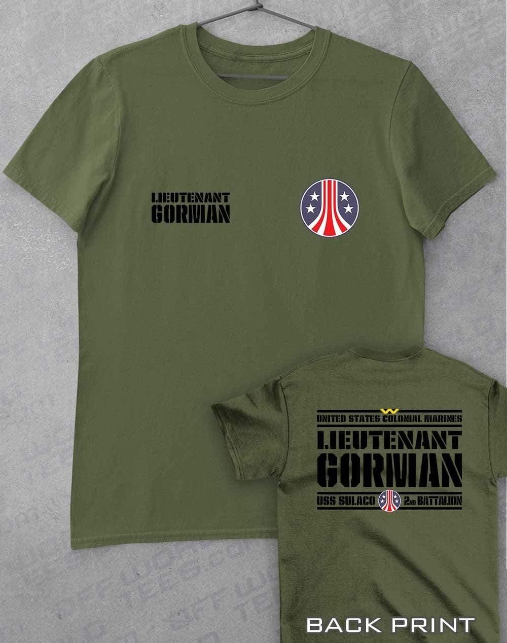 USCM Colonial Marines (CHOOSE YOUR MARINE) - Custom T-Shirt GORMAN - Military Green / S  - Off World Tees
