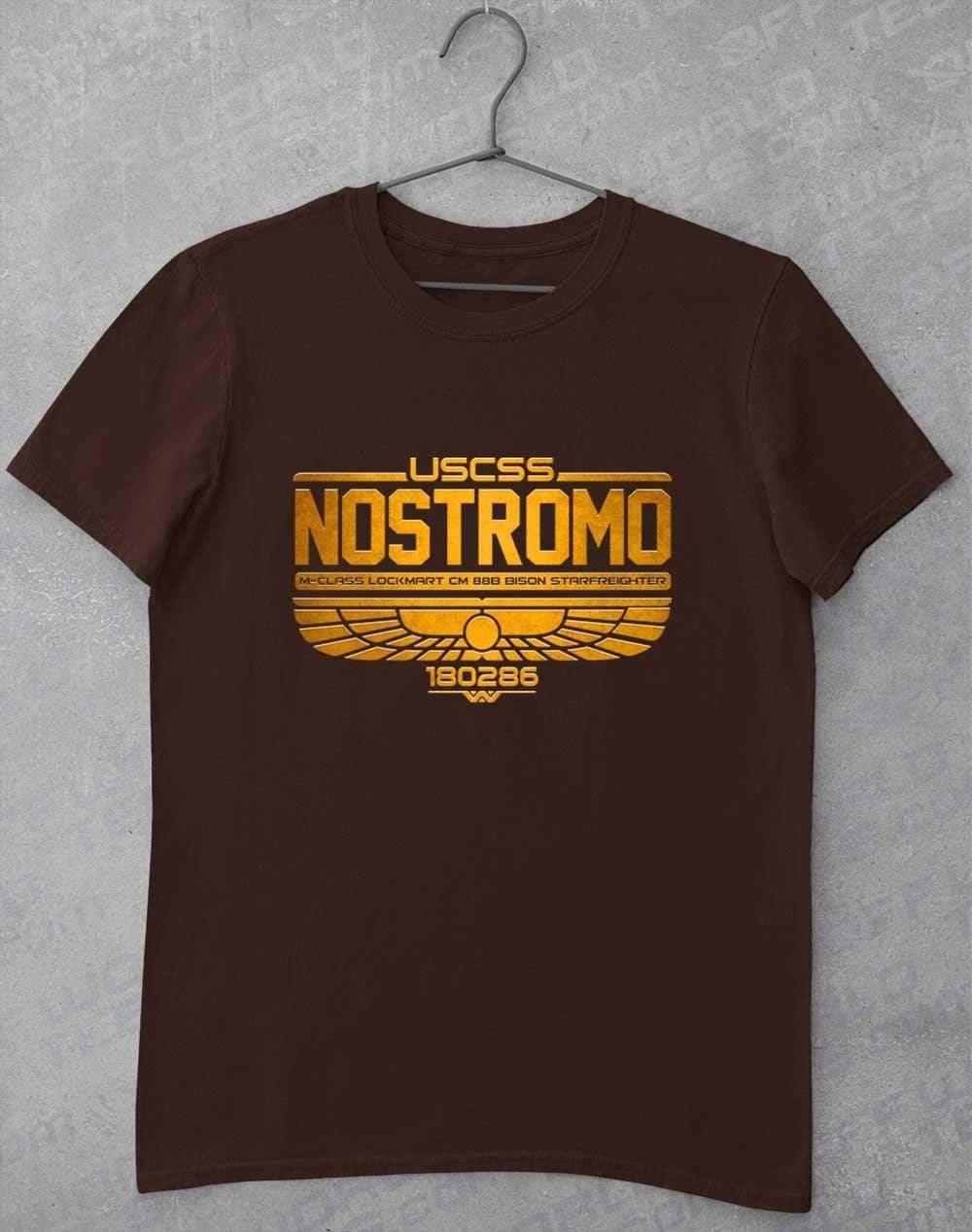 USCSS Nostromo T-Shirt S / Dark Chocolate  - Off World Tees