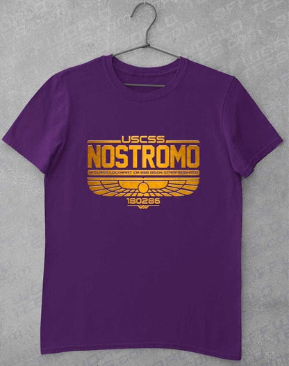 USCSS Nostromo T-Shirt S / Purple  - Off World Tees