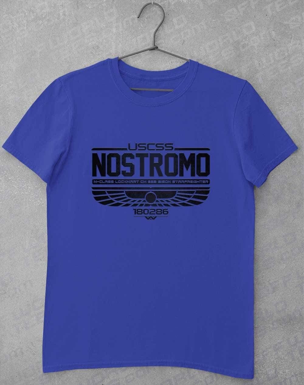 USCSS Nostromo T-Shirt S / Royal  - Off World Tees