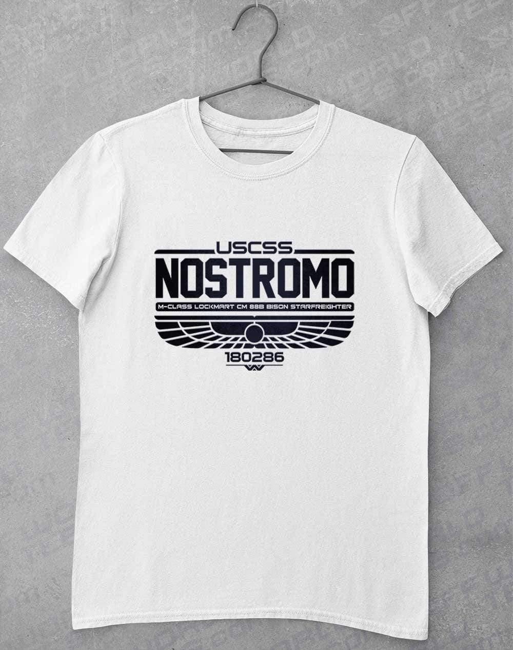 USCSS Nostromo T-Shirt S / White  - Off World Tees