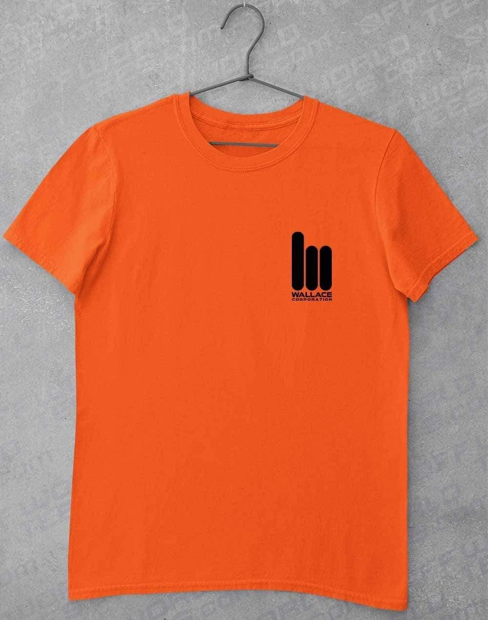 Wallace Corporation Pocket Logo T-Shirt S / Orange  - Off World Tees