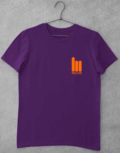 Wallace Corporation Pocket Logo T-Shirt S / Purple  - Off World Tees