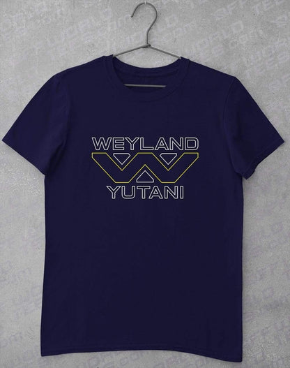Weyland Yutani Outline T-Shirt S / Navy  - Off World Tees