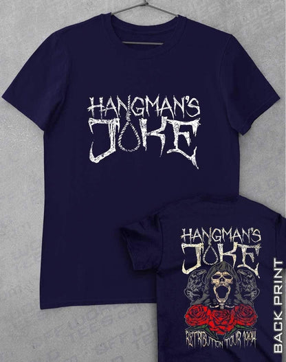Hangman's Joke Tour 94 with Back Print T-Shirt S / Navy  - Off World Tees