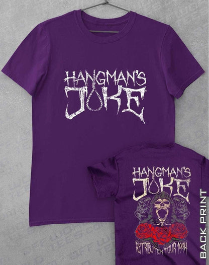 Hangman's Joke Tour 94 with Back Print T-Shirt S / Purple  - Off World Tees