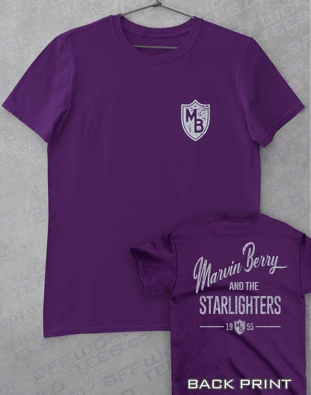 Marvin Berry with Back Print T-Shirt S / Purple  - Off World Tees