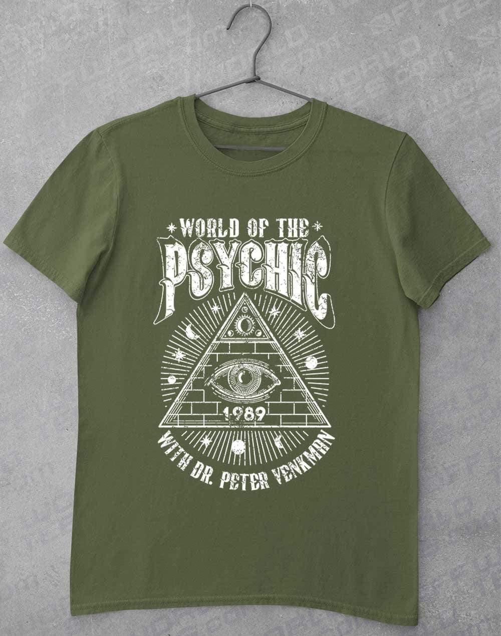 World of the Psychic T-Shirt S / Military Green  - Off World Tees