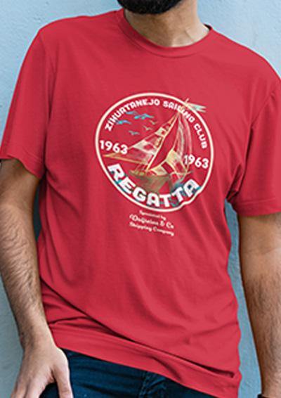Zihuatanejo Sailing Big Print T-Shirt  - Off World Tees