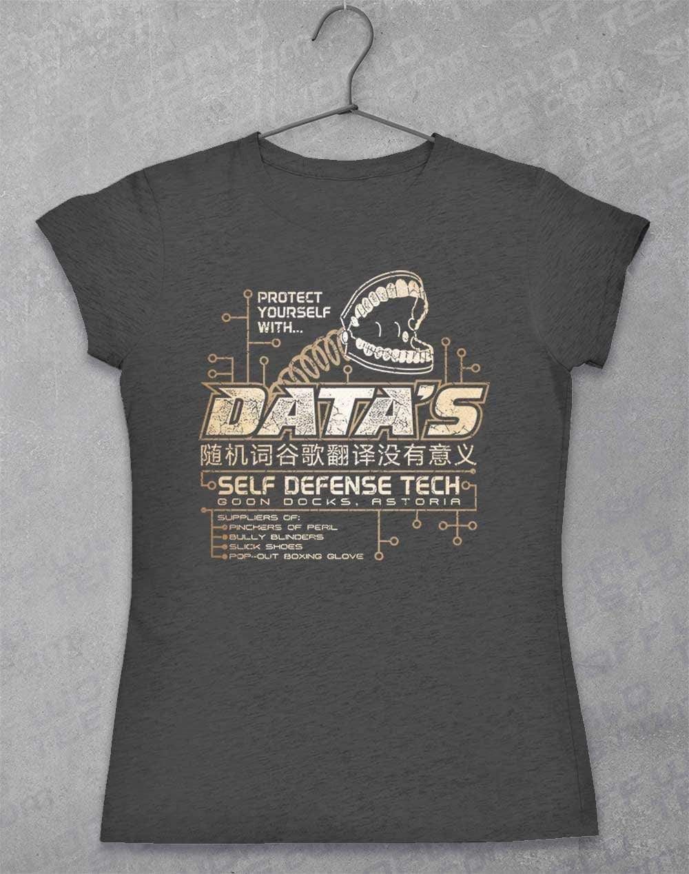 Data's Self Defense Tech Women's T-Shirt 8-10 / Dark Heather  - Off World Tees