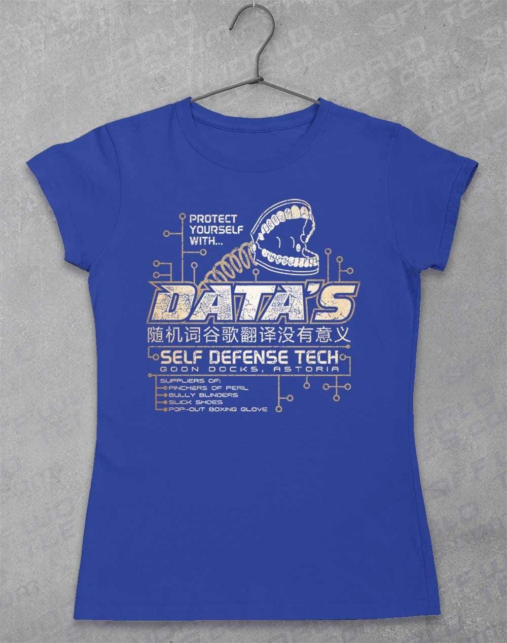 Data's Self Defense Tech Women's T-Shirt 8-10 / Royal  - Off World Tees