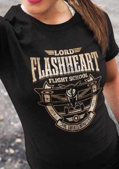 Flashheart's Flight School Women's T-Shirt  - Off World Tees