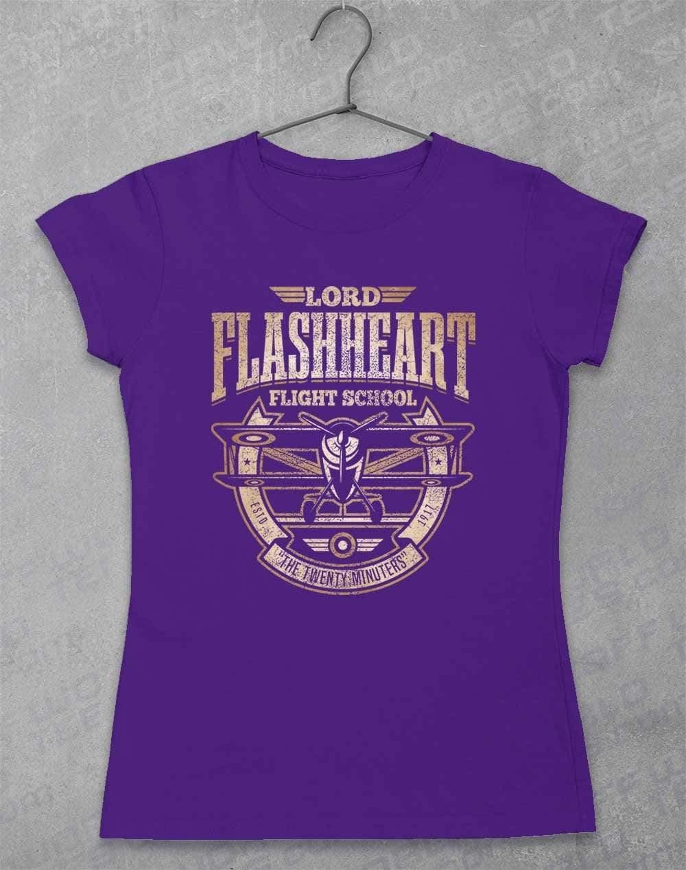 Flashheart's Flight School Women's T-Shirt 8-10 / Lilac  - Off World Tees