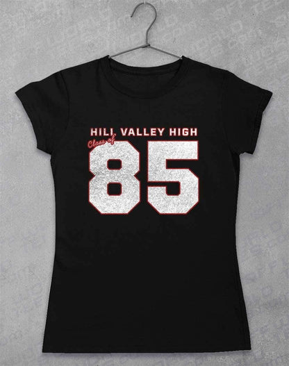 Hill Valley High 85 Women's T-Shirt 8-10 / Black  - Off World Tees