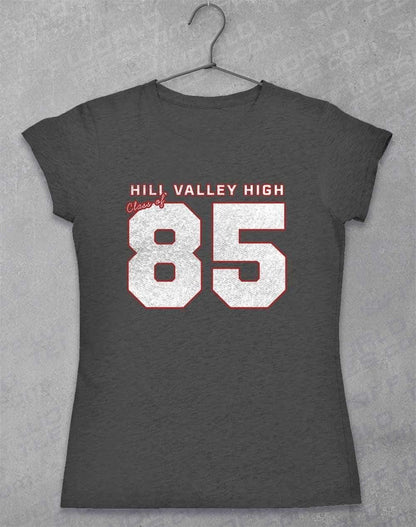 Hill Valley High 85 Women's T-Shirt 8-10 / Dark Heather  - Off World Tees