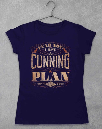 I Have a Cunning Plan Women's T-Shirt 8-10 / Navy  - Off World Tees