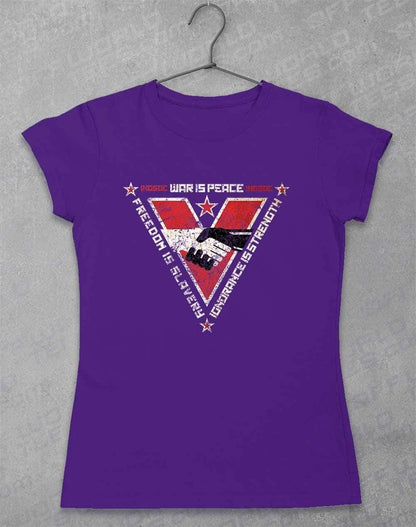 INGSOC Triangular Slogans Women's T-Shirt 8-10 / Lilac  - Off World Tees