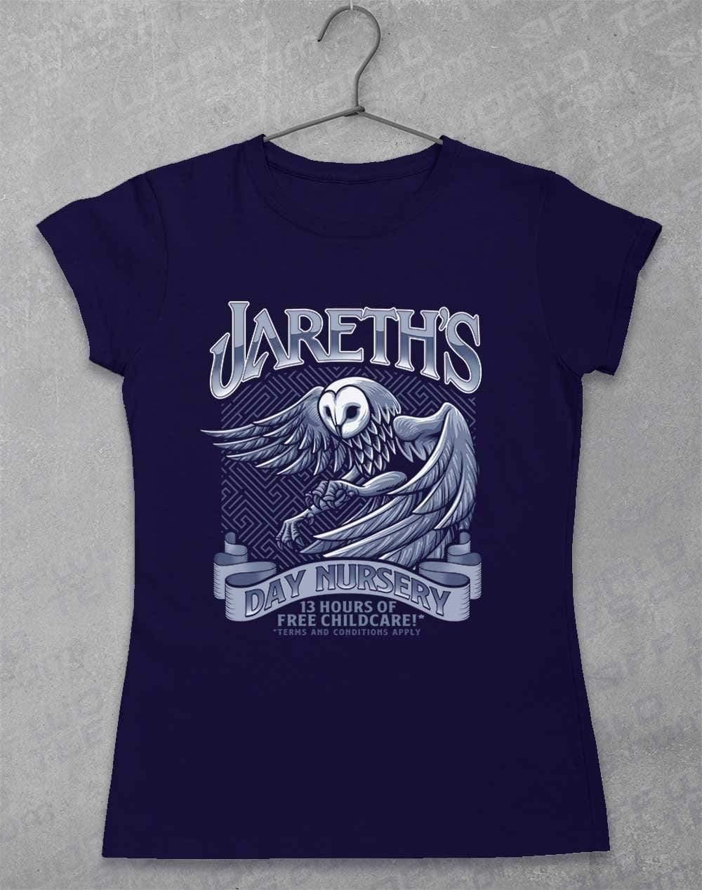 Jareth's Day Nursery Women's T-Shirt 8-10 / Navy  - Off World Tees