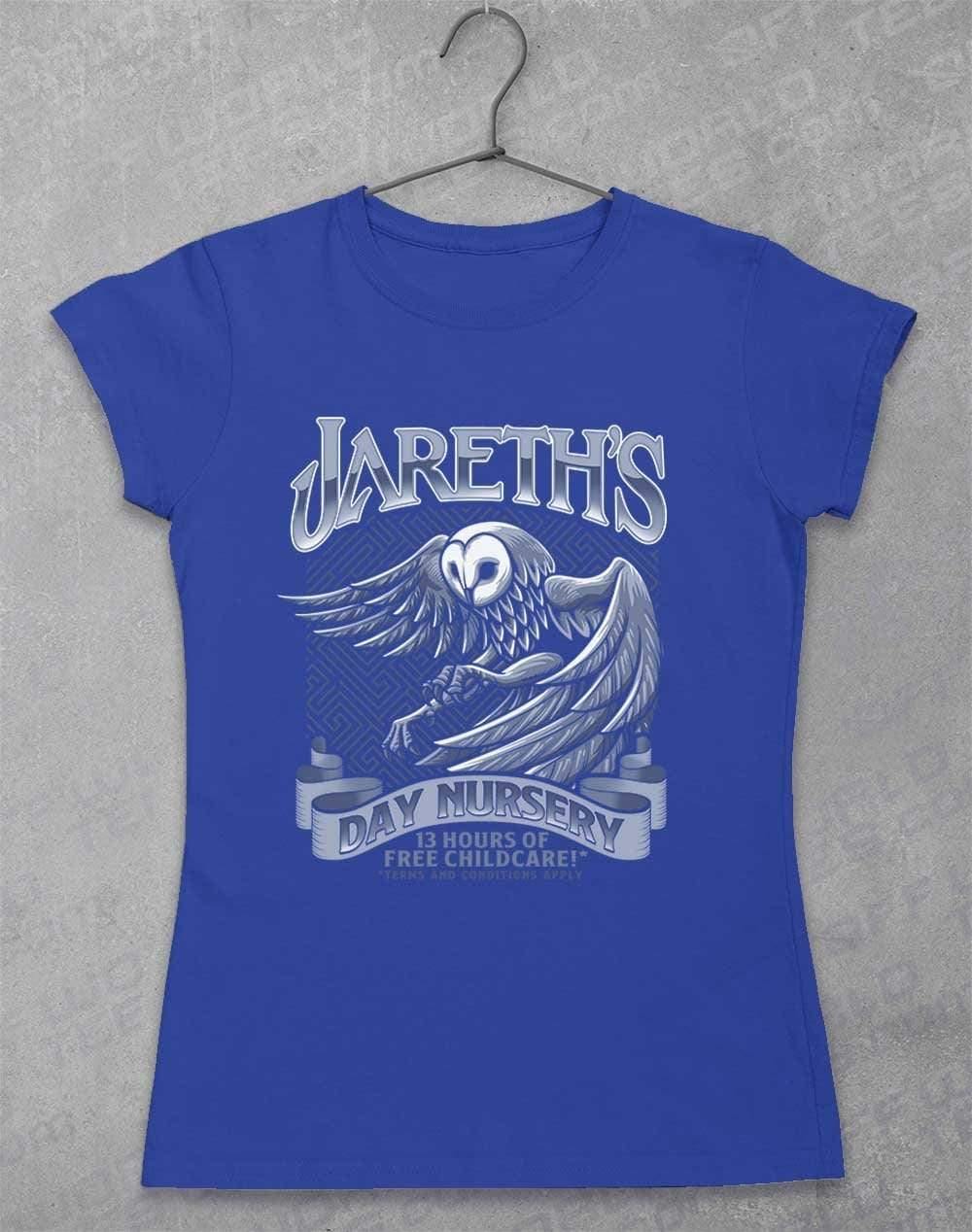 Jareth's Day Nursery Women's T-Shirt 8-10 / Royal  - Off World Tees