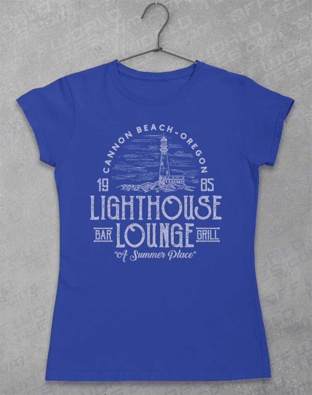 Lighthouse Lounge 1985 Women's T-Shirt 8-10 / Royal  - Off World Tees
