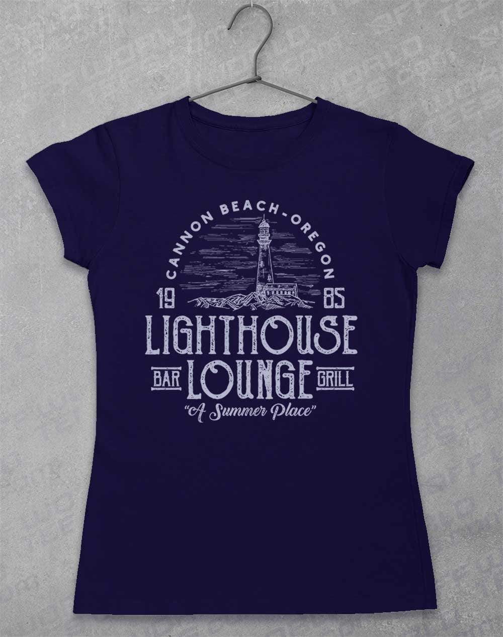 Lightouse Lounge 1985 Women's T-Shirt 8-10 / Navy  - Off World Tees