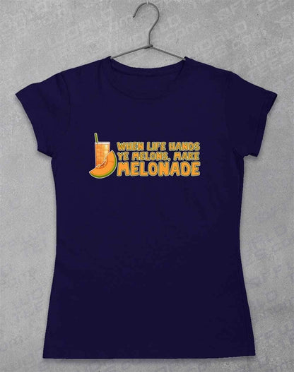 Make Melonade Womens T-Shirt 8-10 / Navy  - Off World Tees