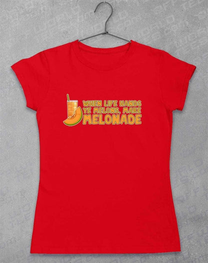 Make Melonade Womens T-Shirt 8-10 / Red  - Off World Tees