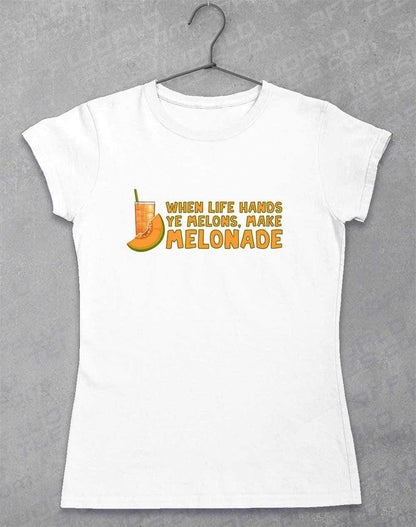 Make Melonade Womens T-Shirt 8-10 / White  - Off World Tees