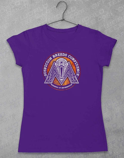 Ministry of Information Women's T-Shirt 8-10 / Lilac  - Off World Tees