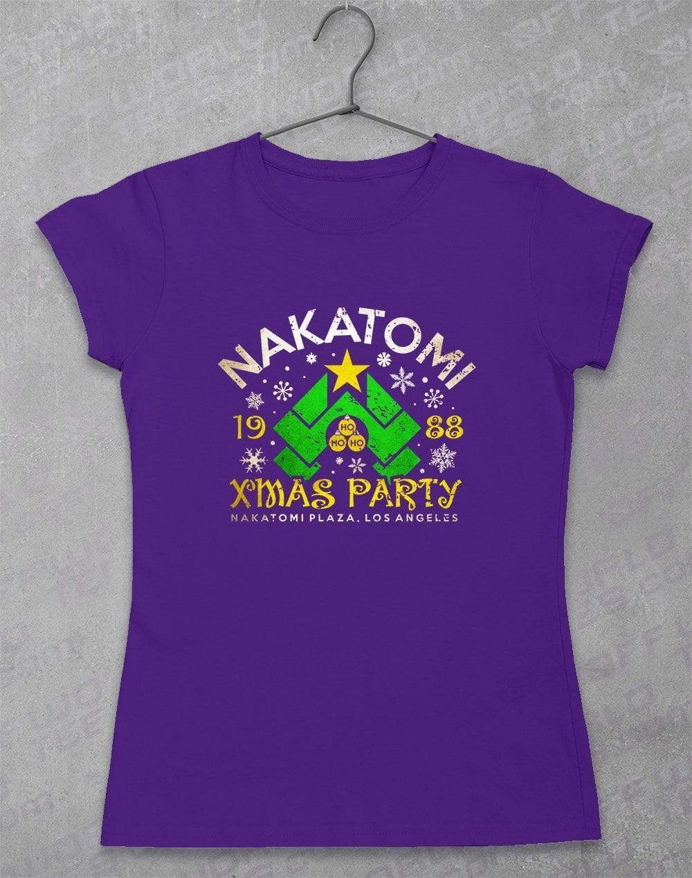 Nakatomi Xmas Party Women's T-Shirt 8-10 / Lilac  - Off World Tees