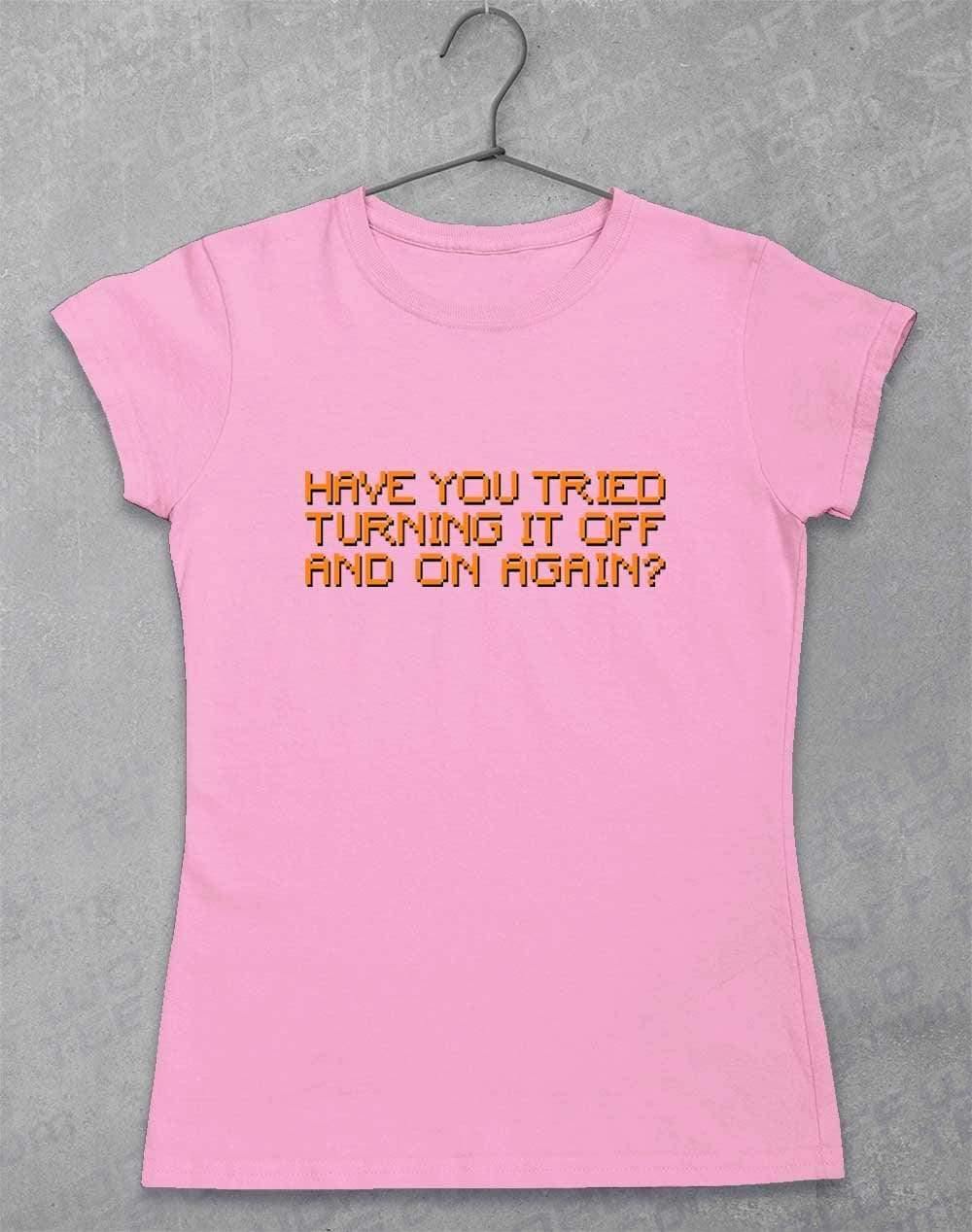 Off and On Again Women's T-Shirt 8-10 / Light Pink  - Off World Tees