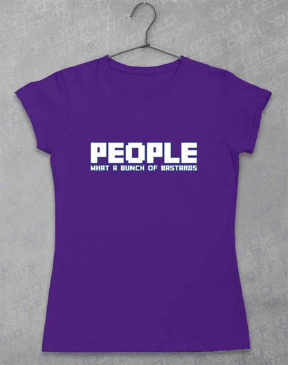 People = Bastards Women's T-Shirt 8-10 / Lilac  - Off World Tees