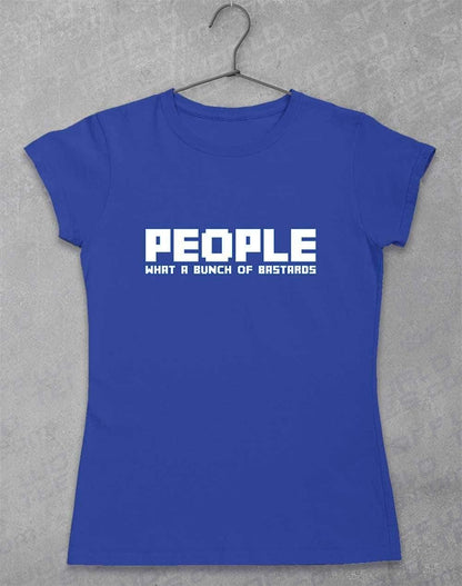 People = Bastards Women's T-Shirt 8-10 / Royal  - Off World Tees