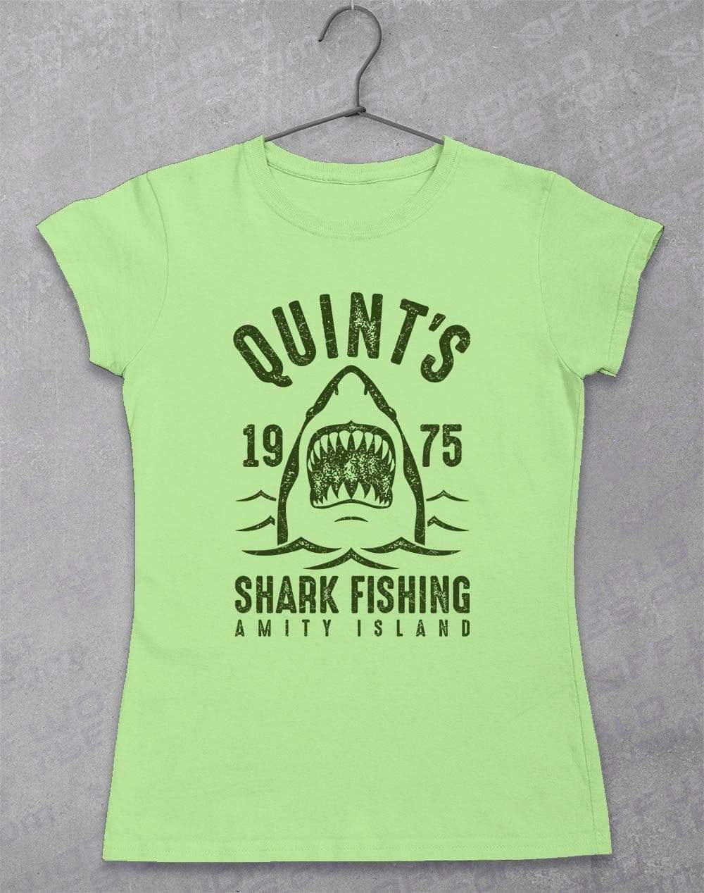 Quint's Fishing Women's T-Shirt 8-10 / Mint Green  - Off World Tees