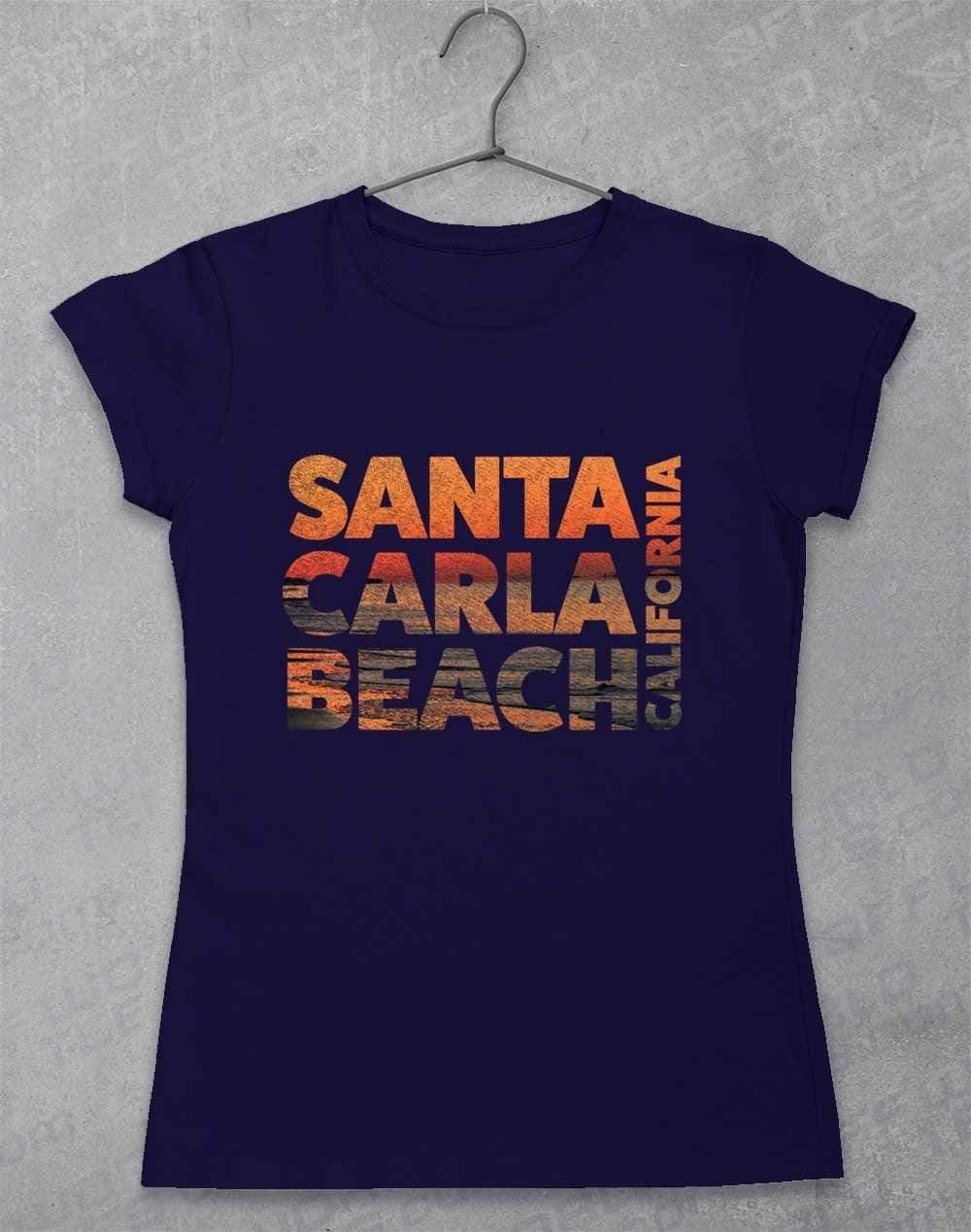 Santa Carla Beach Women's T-Shirt 8-10 / Navy  - Off World Tees