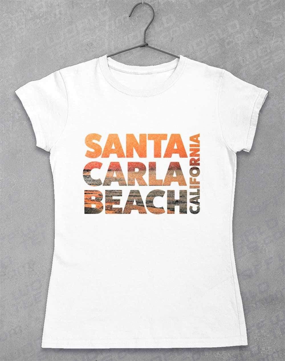 Santa Carla Beach Women's T-Shirt 8-10 / White  - Off World Tees