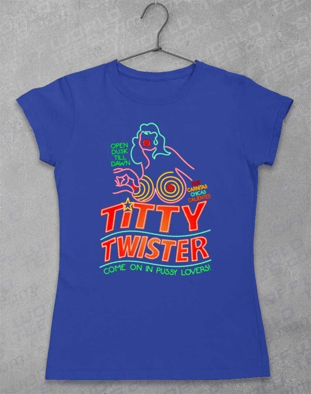 Titty Twister Women's T-Shirt 8-10 / Royal  - Off World Tees