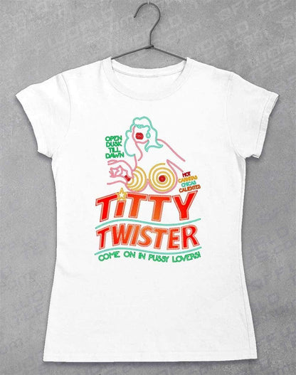 Titty Twister Women's T-Shirt 8-10 / White  - Off World Tees