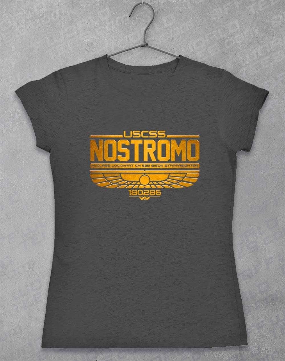 USCSS Nostromo Womens T-Shirt 8-10 / Dark Heather  - Off World Tees