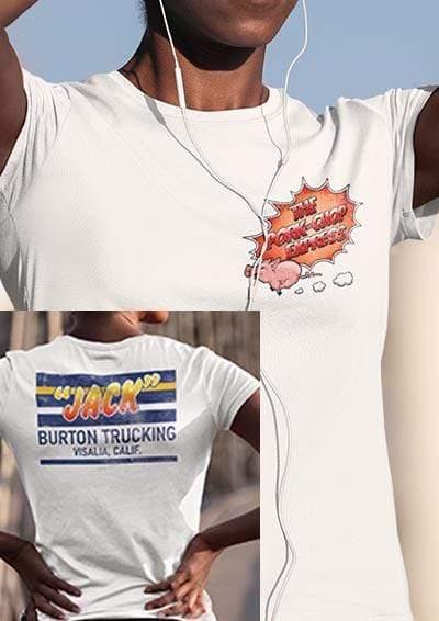 Jack Burton Trucking with Back Print Womens T-Shirt  - Off World Tees