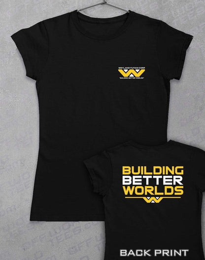 Weyland Yutani Women's T-Shirt with Back Print 8-10 / Black  - Off World Tees